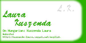 laura kuszenda business card